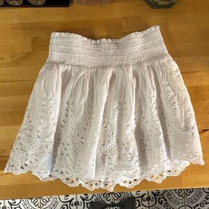 GAP White Eyelet Mini Skirt